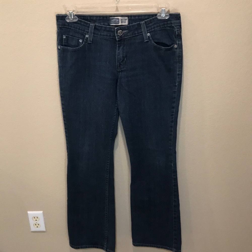 Levi's Signature Low Slim Bootcut Medium Wash Jeans-Size 11